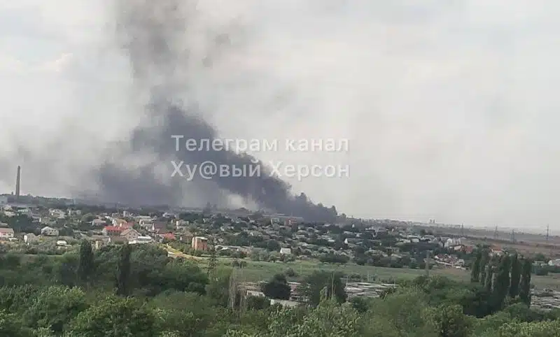 Поблизу Чорнобаївки почалася сильна пожежа