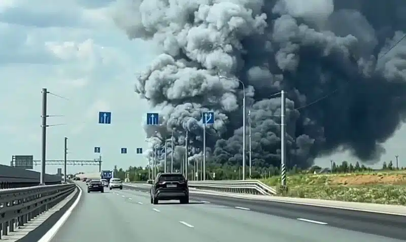 В москві сталася масштабна пожежа