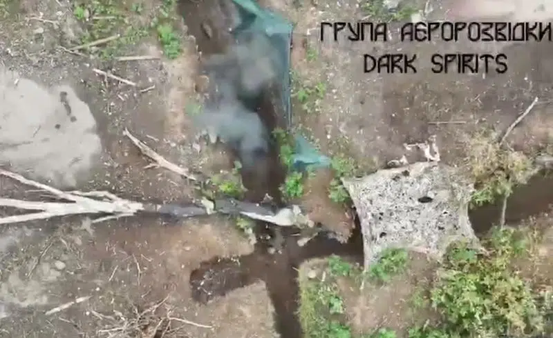 Окупант не зміг сховатися від бойового дрона ЗСУ