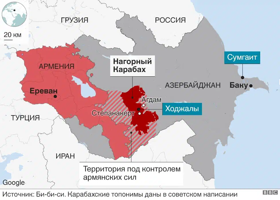 ВС Азербайджана начали боевые действия в Нагорном Карабахе