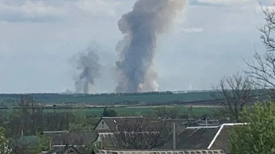 З’явилось відео детонації боєприпасів у Білгороді