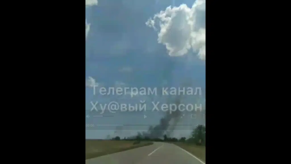 В окупованому Скадовську вибухи та пожежа