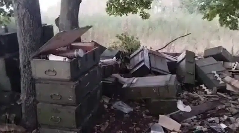 Українські захисники виявили великий польовий склад БК окупантів