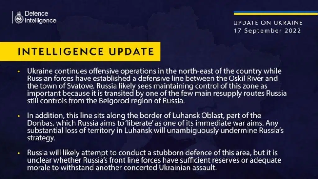 У британській розвідці повідомили погані новини для військ РФ на Луганщині