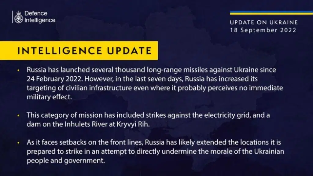 У британській розвідці назвали причину збільшення кількості ракетних ударів РФ по Україні
