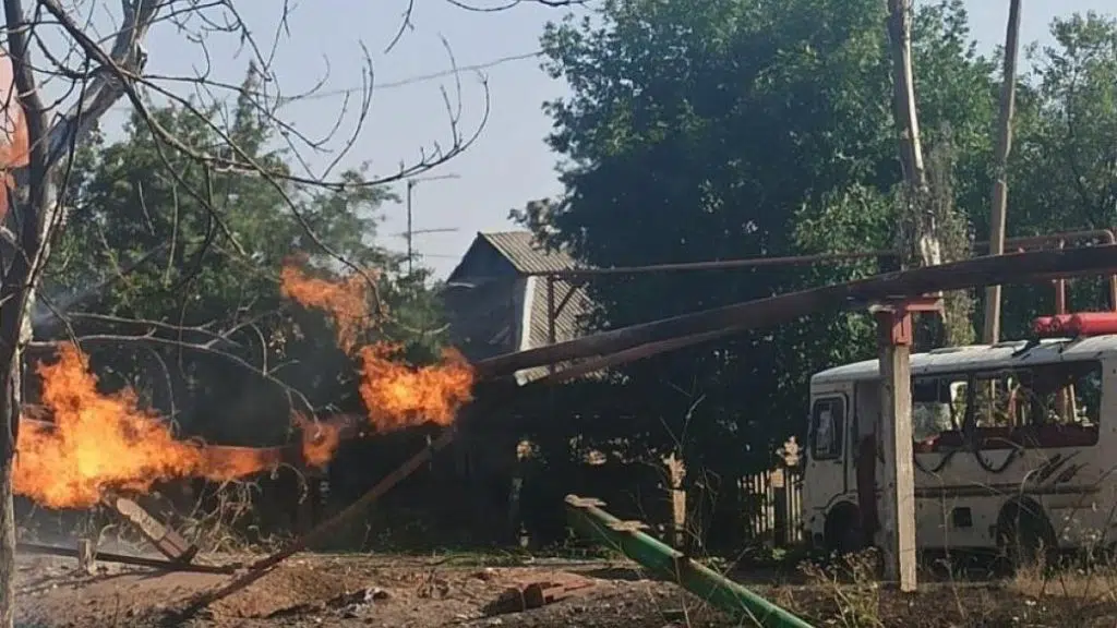 В окупованій Горлівці потужний обстріл