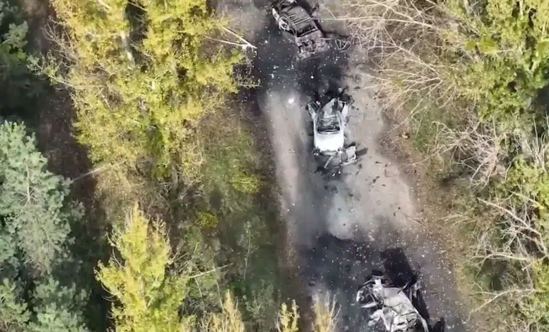 В напрямку Лимана бійці ЗСУ знищили колону автівок і вантажівок з російськими окупантами