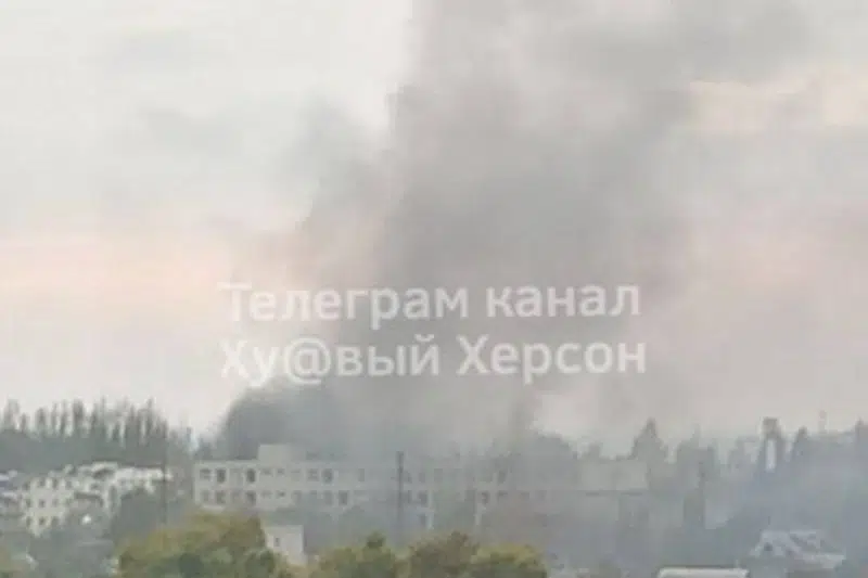 У Херсоні почалася масштабна пожежа