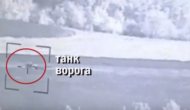 Бійці ЗСУ влучним ракетним ударом знищили російський танк з екіпажем