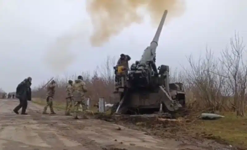 Пара українських гармат “Піон” накрила вогнем позиції російських окупантів