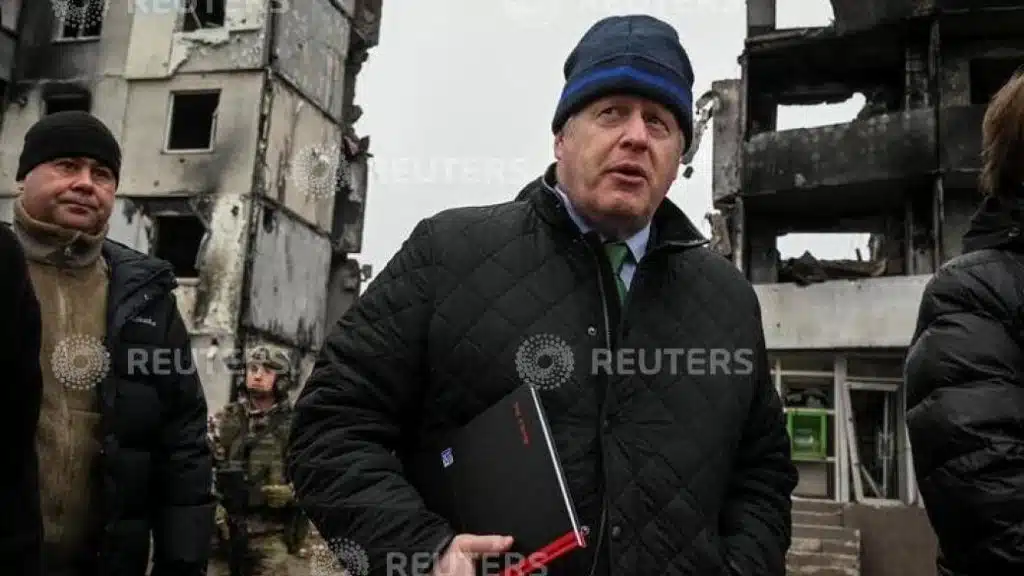 Бориса Джонсона помітили у містах Київщини