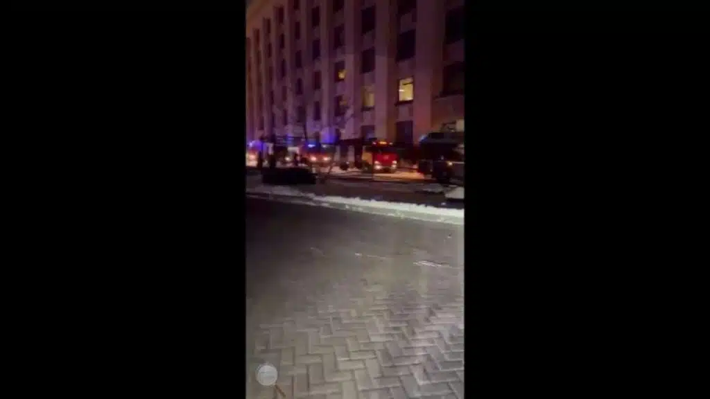 У будівлі МЗС рф у Москві пожежа