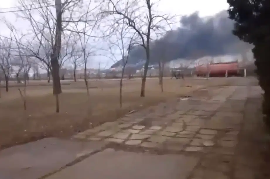 В тимчасово окупованому Бердянську бавовна