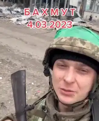 Боєць ЗСУ записав відеозвернення до українців із Бахмута (Відео)