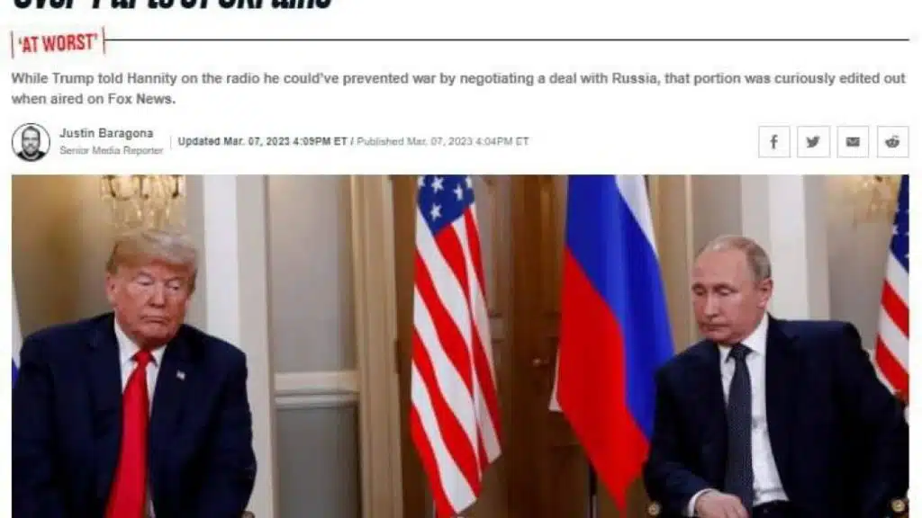 Трамп готовий віддати частину України, щоб “негайно” зупинити війну з Росією