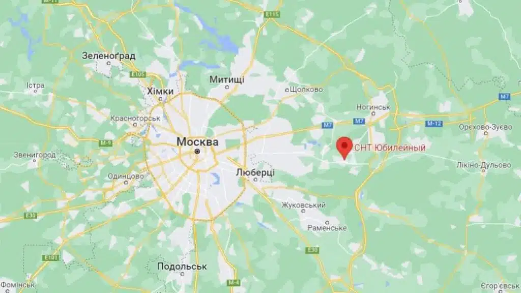 У Підмосков’ї впав БПЛА начинений вибухівкою