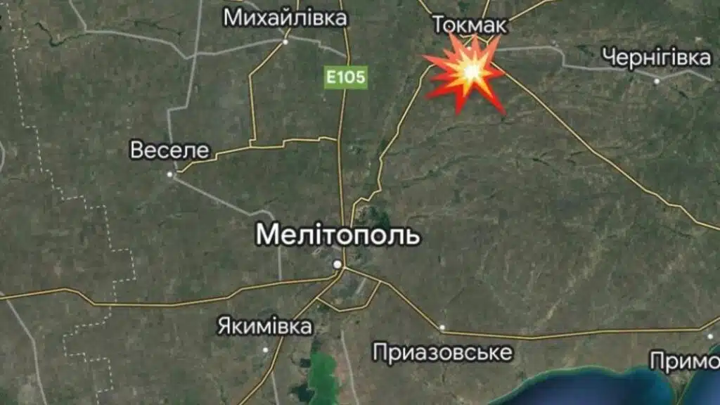 Жителі окупованого Токмака повідомляють про вибухи у місті