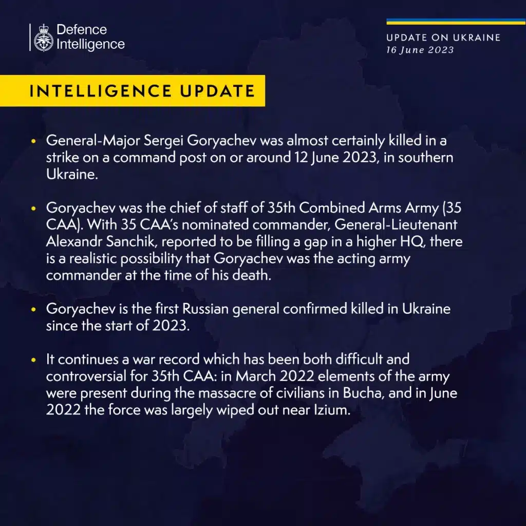 Британська розвідка розповіла подробиці ліквідації генерала рф в Україні