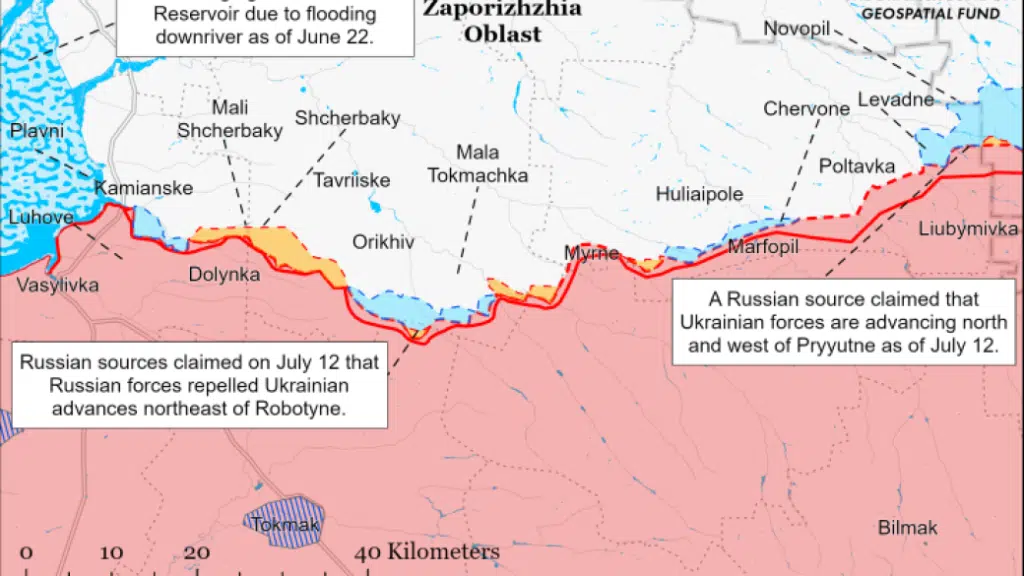 ISW: У контрнаступу ЗСУ є успіхи на Запорізькому та Донецькому напрямку