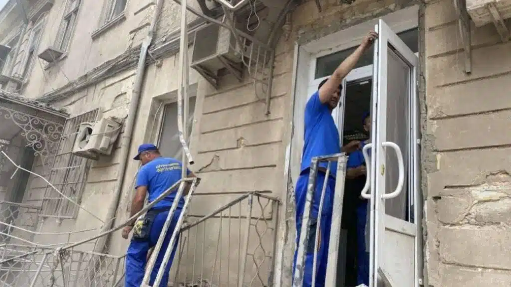 В Одесі порахували кількість будівель, пошкоджених під час ракетної атаки рф