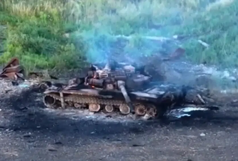 Як воїни ЗСУ знищили російський танк на Луганщині (ВІДЕО)