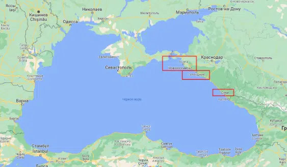 Україна оголосила про військову загрозу в російських портах у Чорному морі