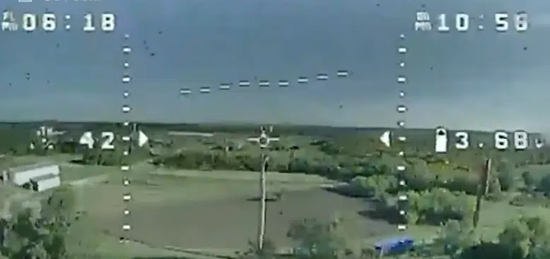 Прикордонники дроном знищили російське «Поле-21» (ВІДЕО)