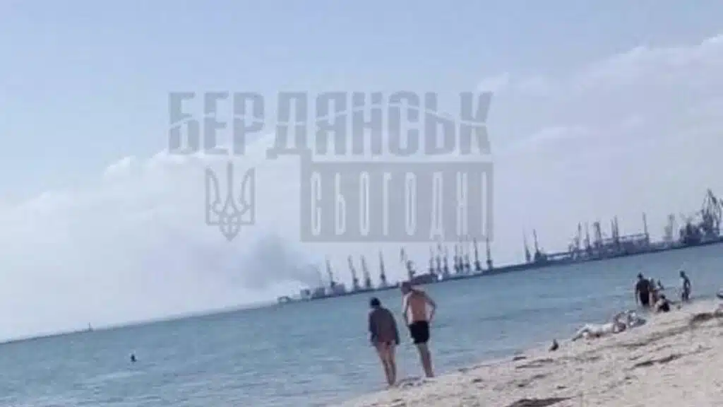 В окупованому Бердянську в порту “бавовна”