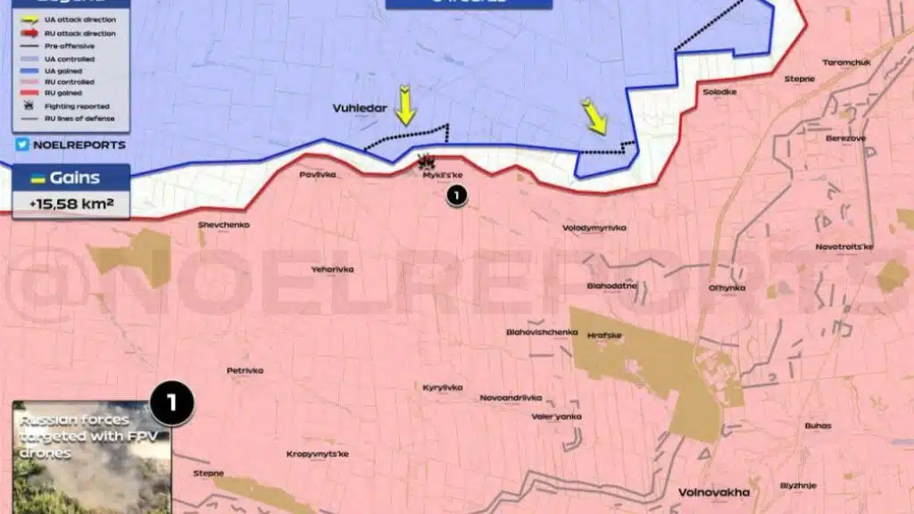 ЗСУ вибили окупантів з кількох опорних пунктів і просунулися під Вугледаром