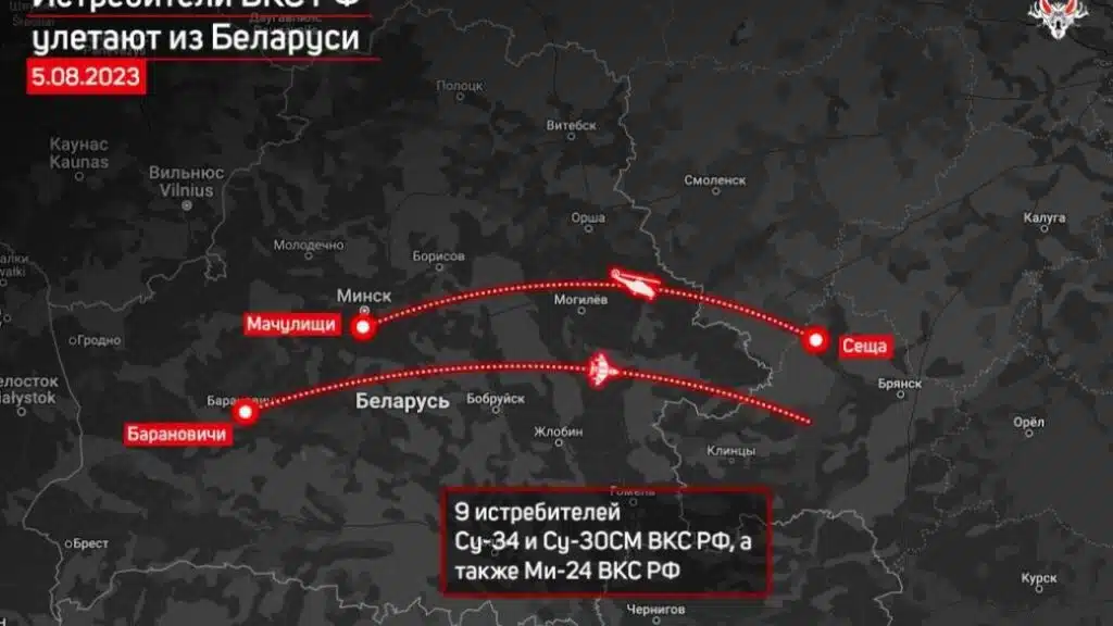 Російські винищувачі та вертольоти несподівано залишили Білорусь