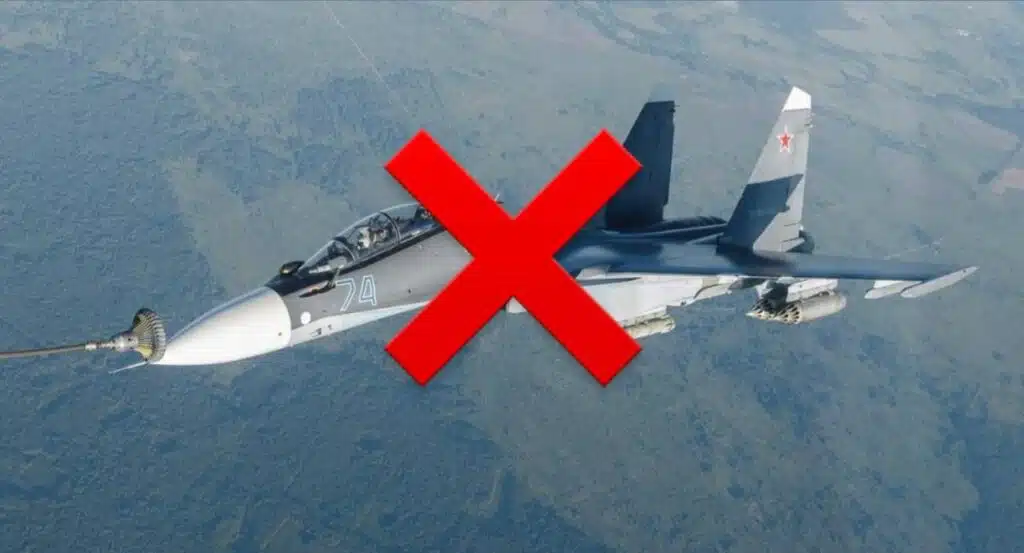 В Калінінградській області рф розбився літак Су-30