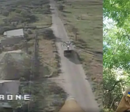 Дрон ювелірно знищив вантажівку з окупантами (ВІДЕО)