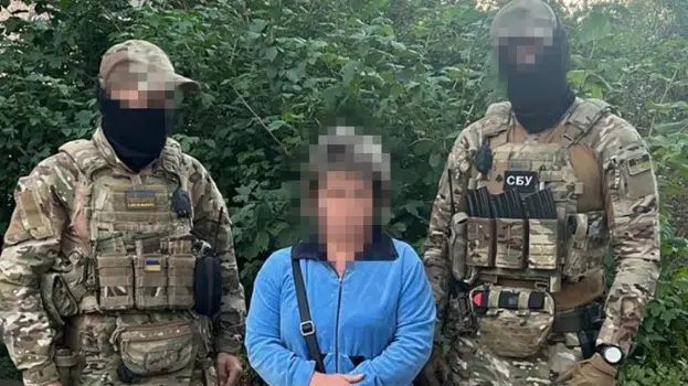 СБУ затримала російську агентку, яка «наводила» ворожий вогонь на підрозділи ЗСУ, що контратакують під Бахмутом