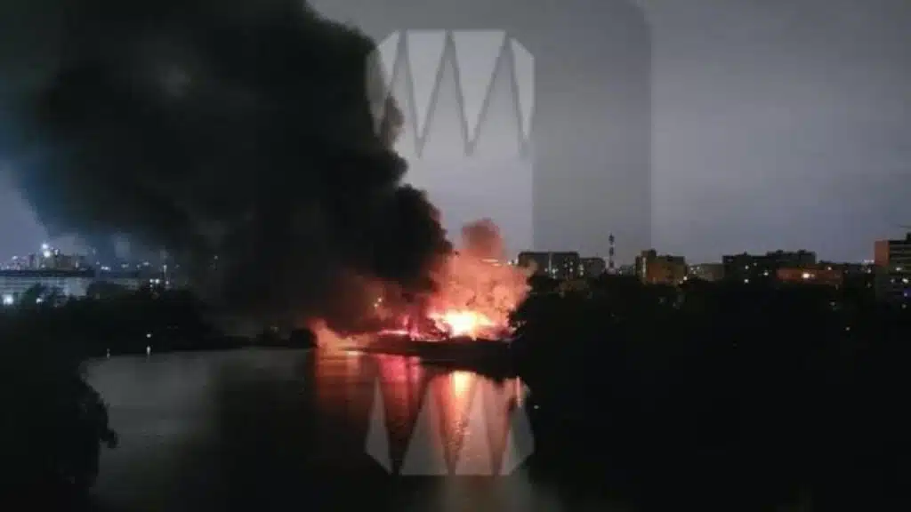 Вночі у Москві горіла Федеральна митна служба