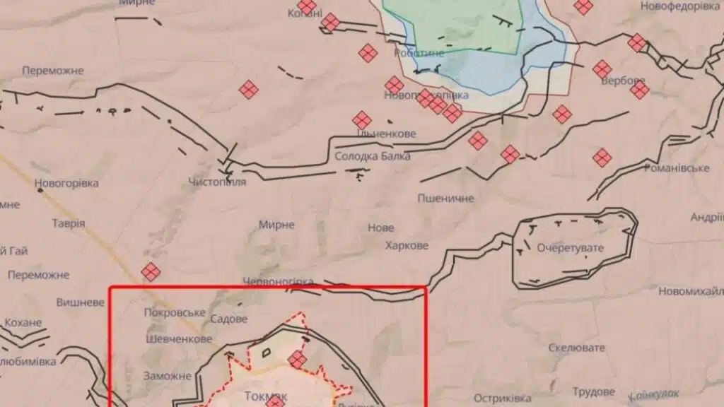 Британська розвідка: росія посилює оборонні позиції в окупованому Токмаку