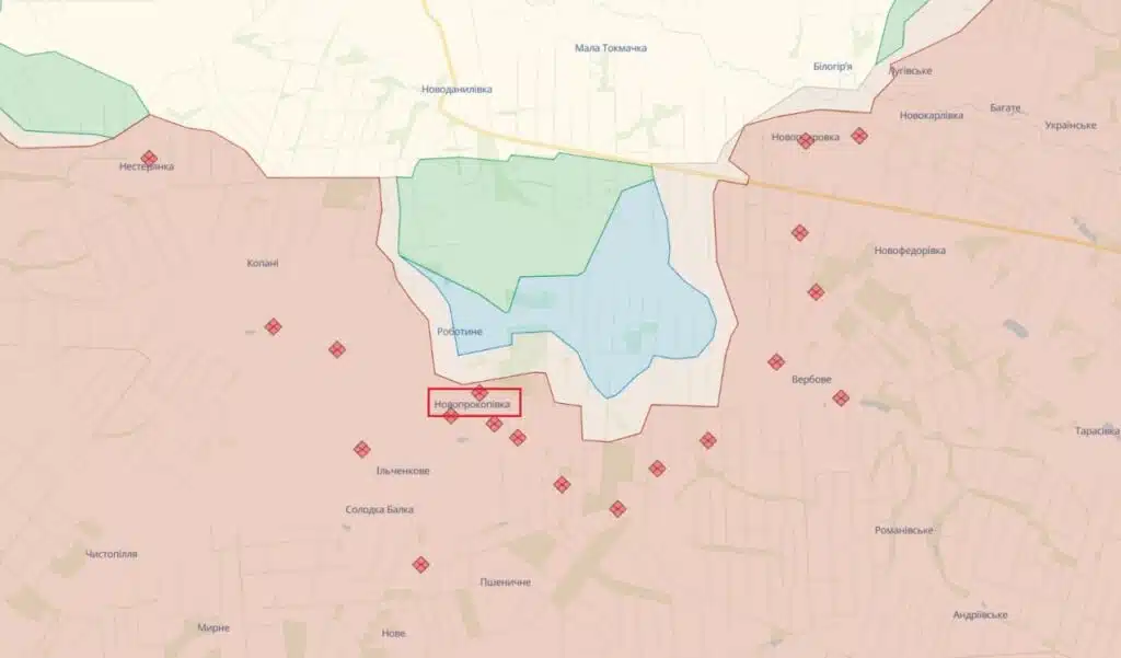 ЗСУ мають успіх у напрямку Новопрокопівки на південному фронті