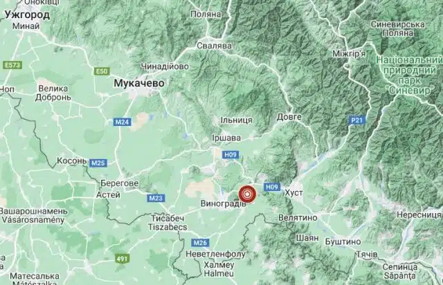 На Закарпатті стався землетрус