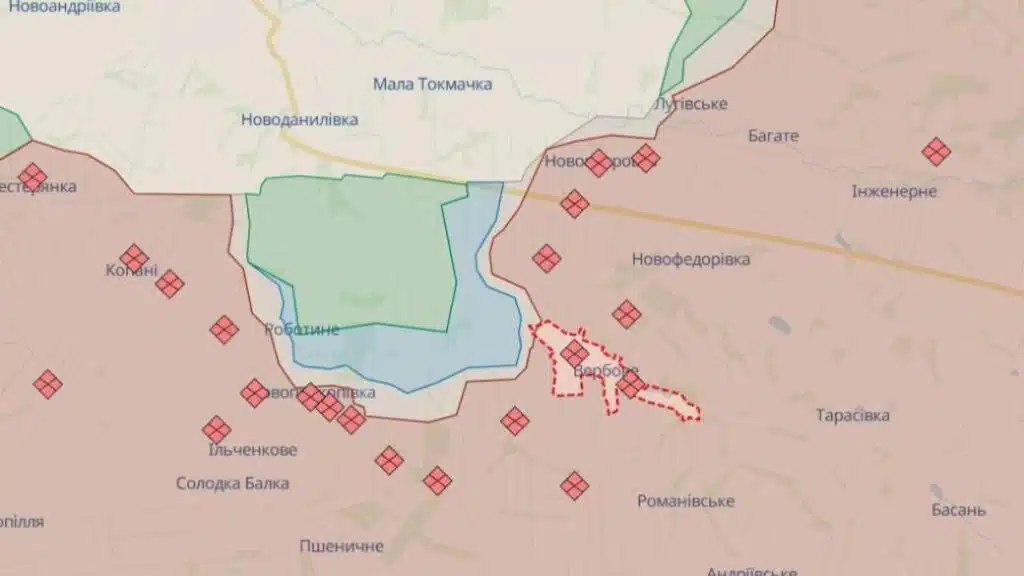 Сили оборони України прорвали оборону окупантів під Вербовим на Запоріжжі