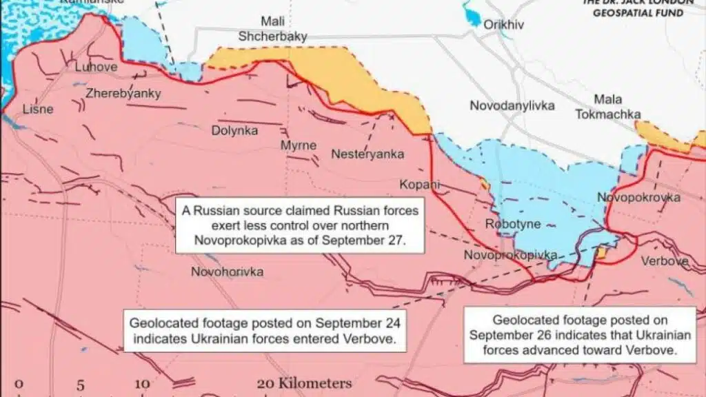 ISW: ЗСУ, ймовірно, здійснили прорив на лінії Роботино-Вербове