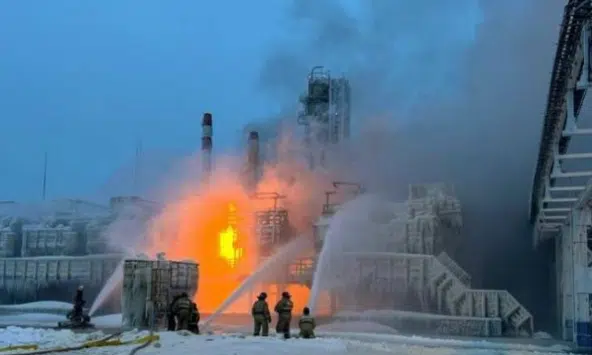 Ударні дрони атакували морський порт під Петербургом