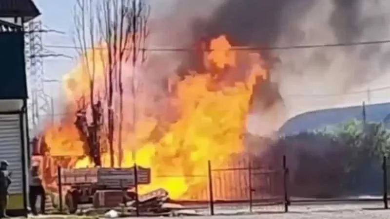У Білгородській області дрон-камікадзе атакував газозаправну станцію