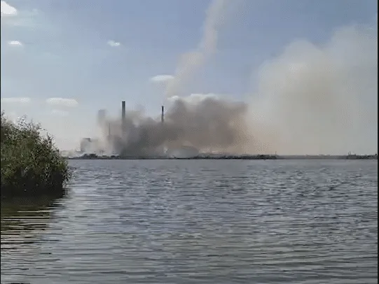 На Рязанській ГРЕС почалася пожежа