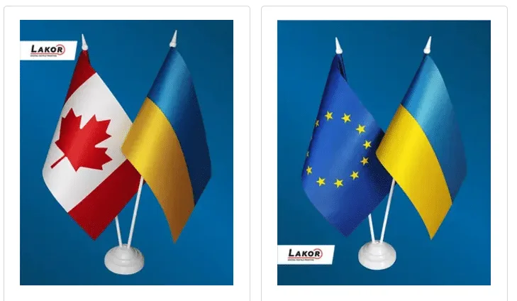 Прапорці настільні: важливий елемент для офісу та урочистостей