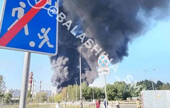 Під Москвою горить хімзавод