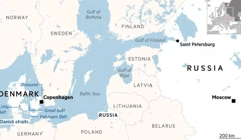 Данія повідомляє про регулярні провокації російського флоту у своїх протоках