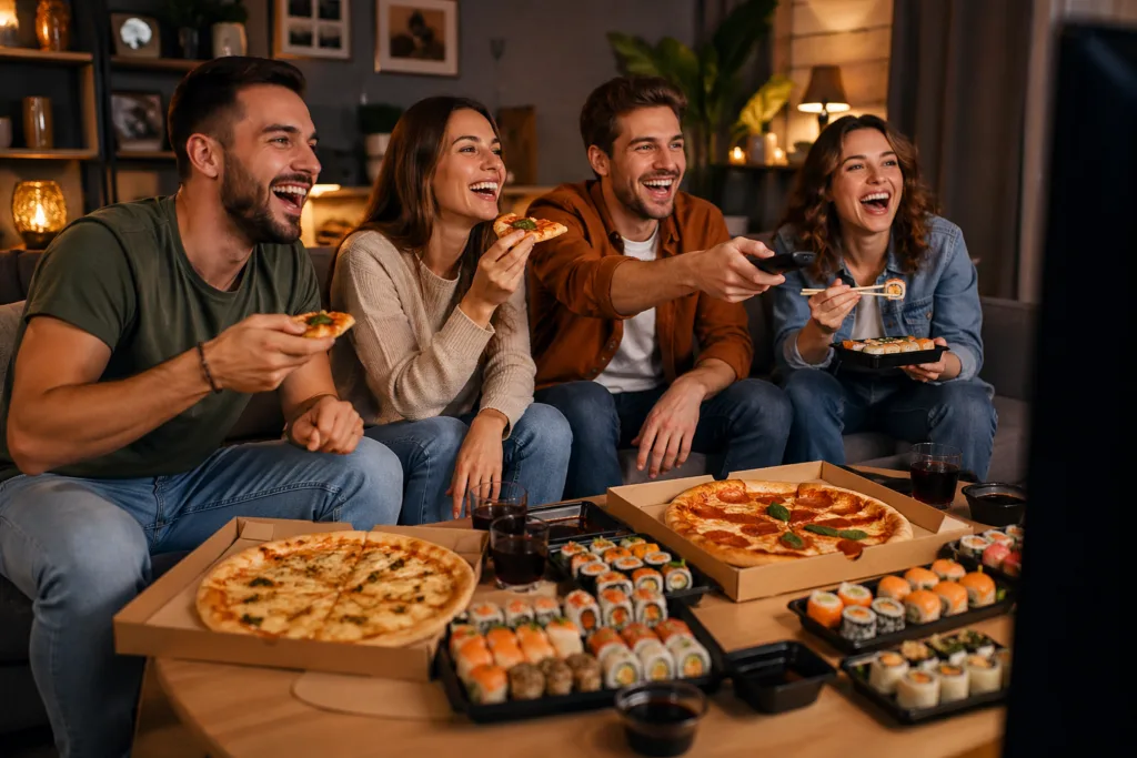 Kvadrat Sushi&Pizza: доставка піци та суші у Львові для зустрічей у колі друзів
